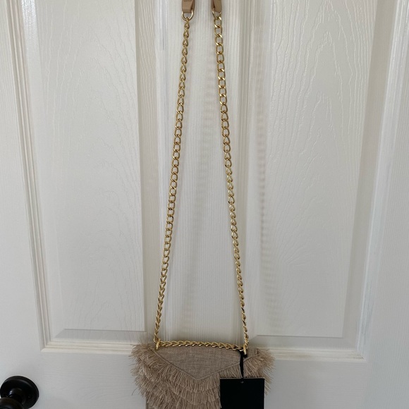 Cynthia Rowley Felix Linen Fringe Crossbody Bag NWT - Picture 4 of 8